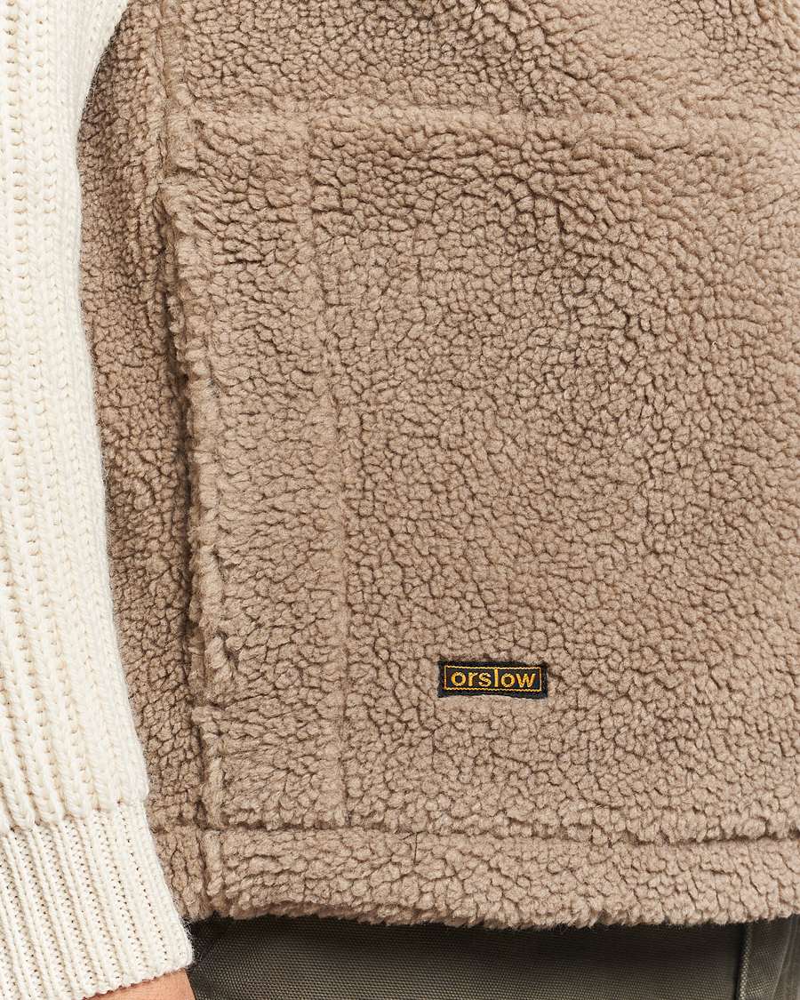 Mies | Takit | orSlow | Boa Fleece Vest Graige