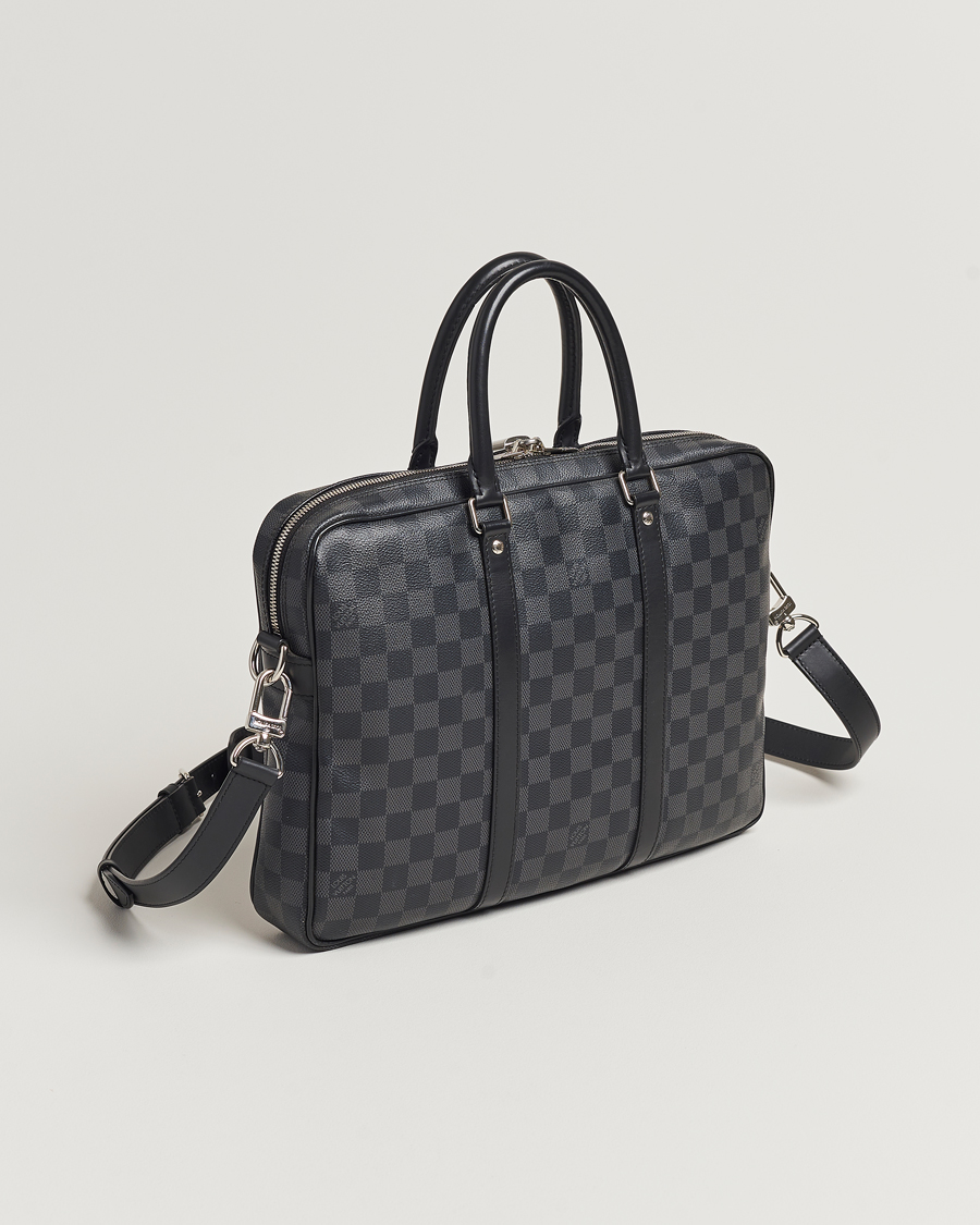 Mies | Louis Vuitton Pre-Owned Porte-Documents Voyage Briefcase Damier Graphite | Louis Vuitton Pre-Owned | Porte-Documents Voyage Briefcase Damier Graphite