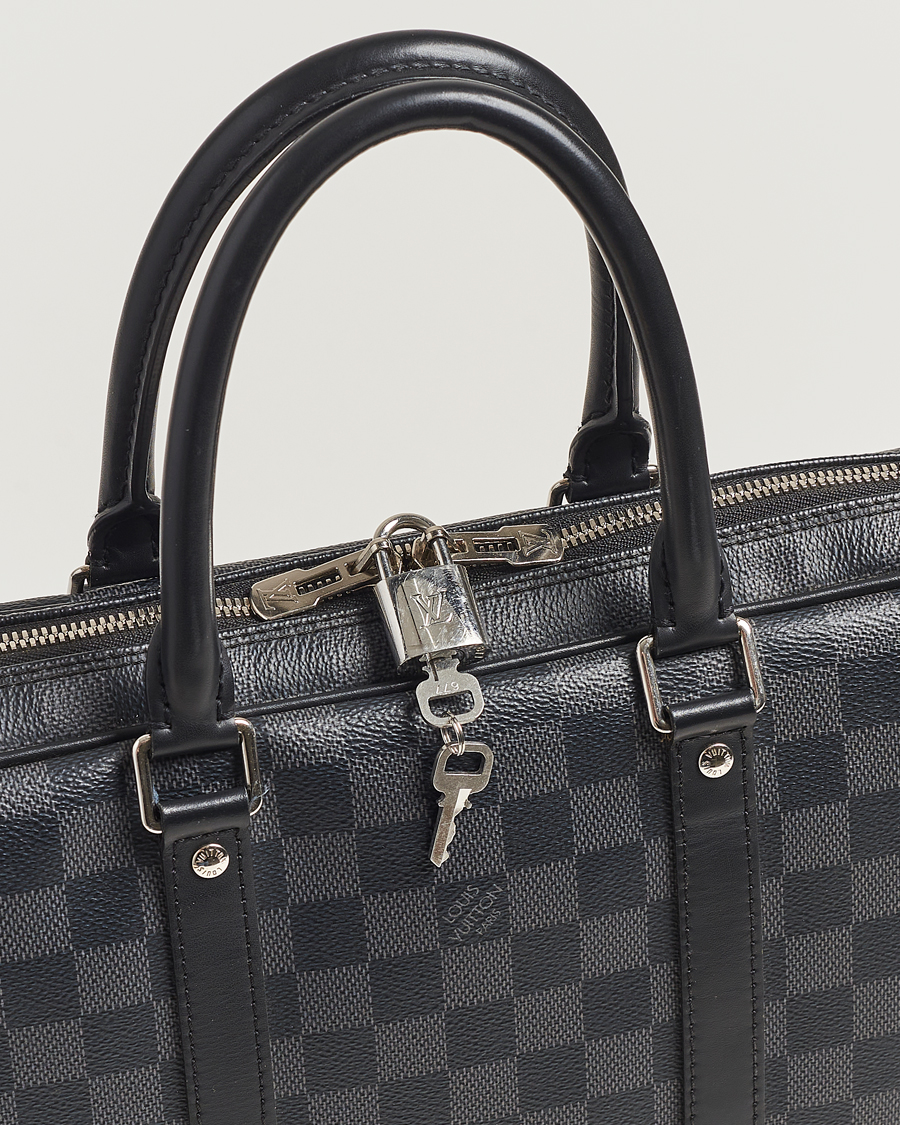 Mies | Louis Vuitton Pre-Owned Porte-Documents Voyage Briefcase Damier Graphite | Louis Vuitton Pre-Owned | Porte-Documents Voyage Briefcase Damier Graphite