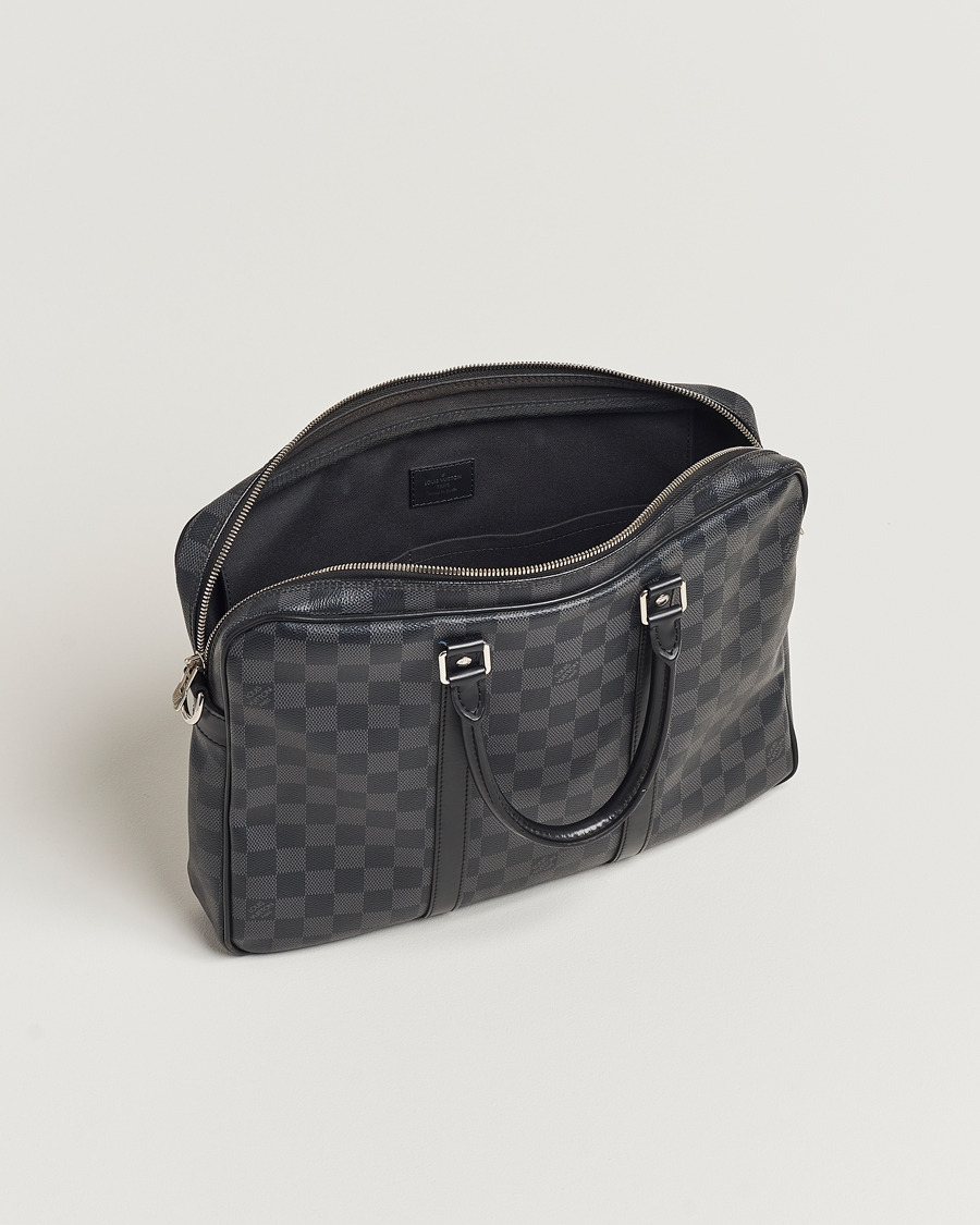 Mies | Louis Vuitton Pre-Owned Porte-Documents Voyage Briefcase Damier Graphite | Louis Vuitton Pre-Owned | Porte-Documents Voyage Briefcase Damier Graphite