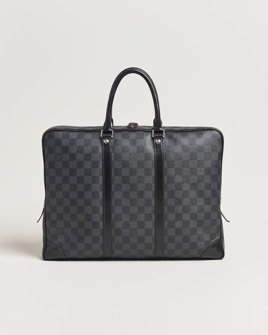 Mies | Louis Vuitton Pre-Owned Porte-Documents Voyage Briefcase Damier Graphite | Louis Vuitton Pre-Owned | Porte-Documents Voyage Briefcase Damier Graphite
