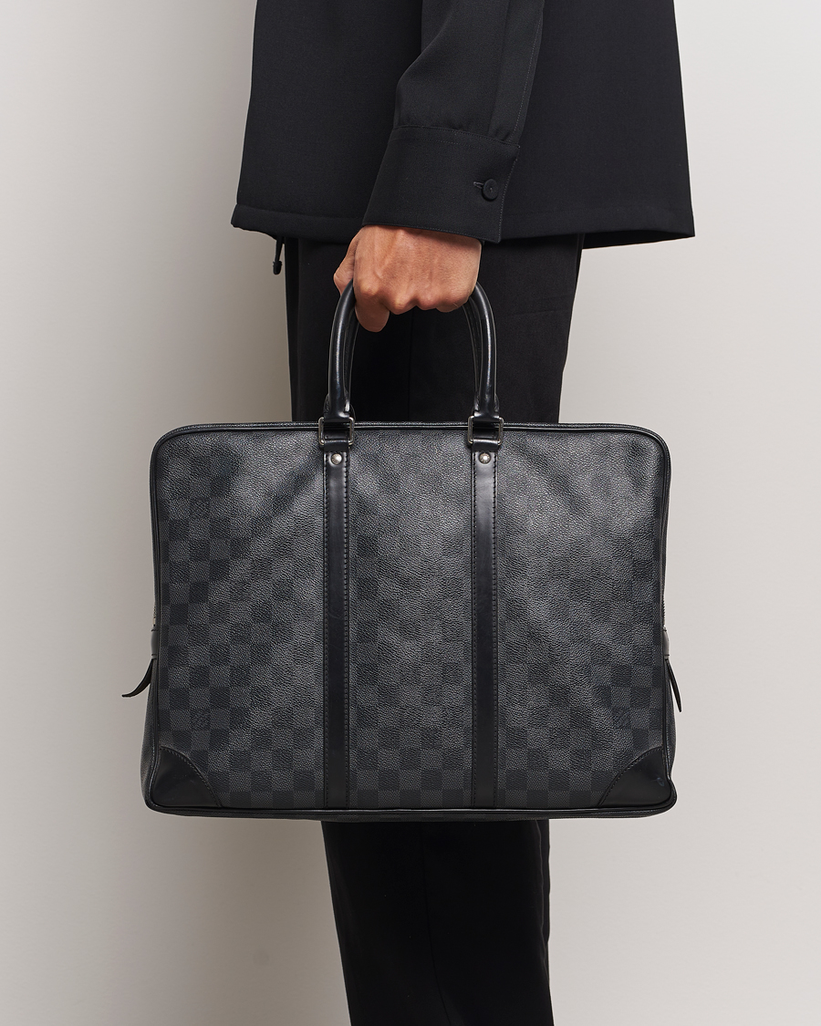 Mies | Louis Vuitton Pre-Owned Porte-Documents Voyage Briefcase Damier Graphite | Louis Vuitton Pre-Owned | Porte-Documents Voyage Briefcase Damier Graphite