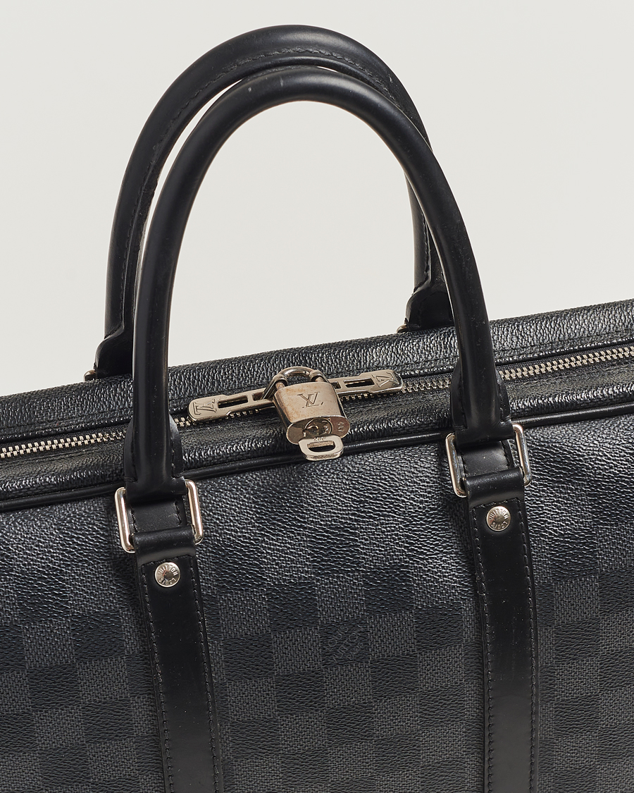 Mies | Louis Vuitton Pre-Owned Porte-Documents Voyage Briefcase Damier Graphite | Louis Vuitton Pre-Owned | Porte-Documents Voyage Briefcase Damier Graphite