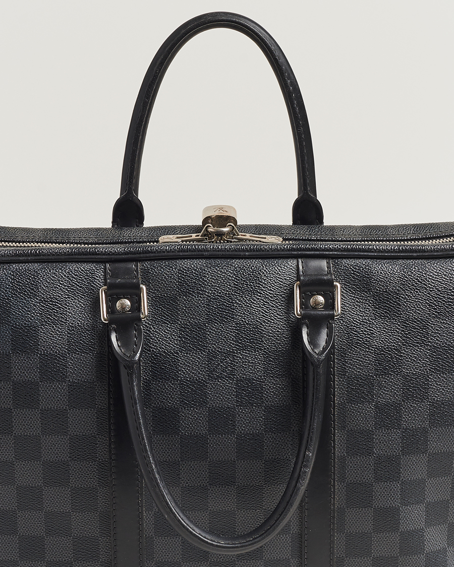 Mies | Louis Vuitton Pre-Owned Porte-Documents Voyage Briefcase Damier Graphite | Louis Vuitton Pre-Owned | Porte-Documents Voyage Briefcase Damier Graphite