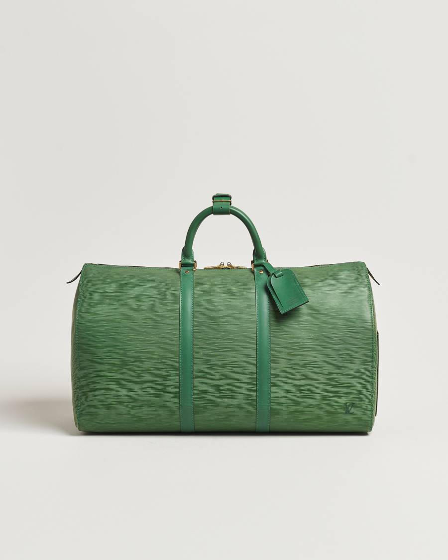 Mies | Louis Vuitton Pre-Owned Keepall 50 EPI Leather Bag Green | Louis Vuitton Pre-Owned | Keepall 50 EPI Leather Bag Green