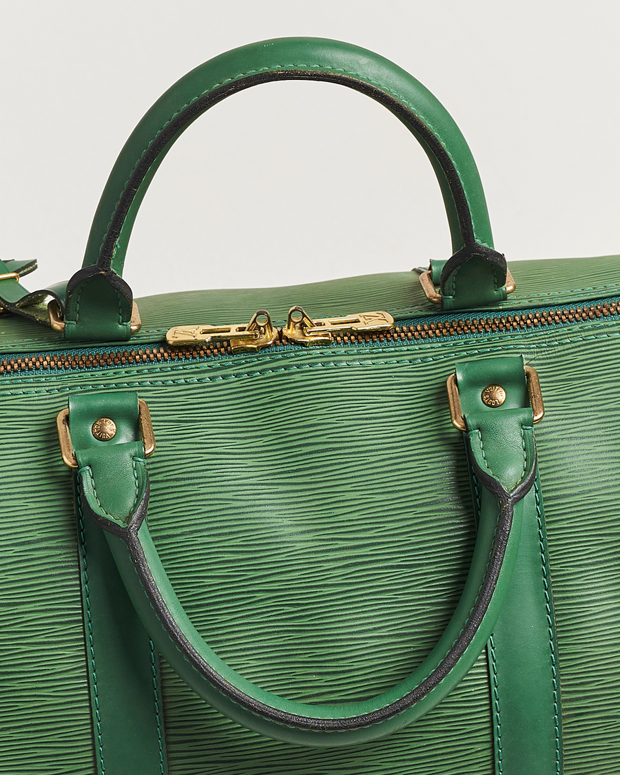 Mies | Louis Vuitton Pre-Owned Keepall 50 EPI Leather Bag Green | Louis Vuitton Pre-Owned | Keepall 50 EPI Leather Bag Green