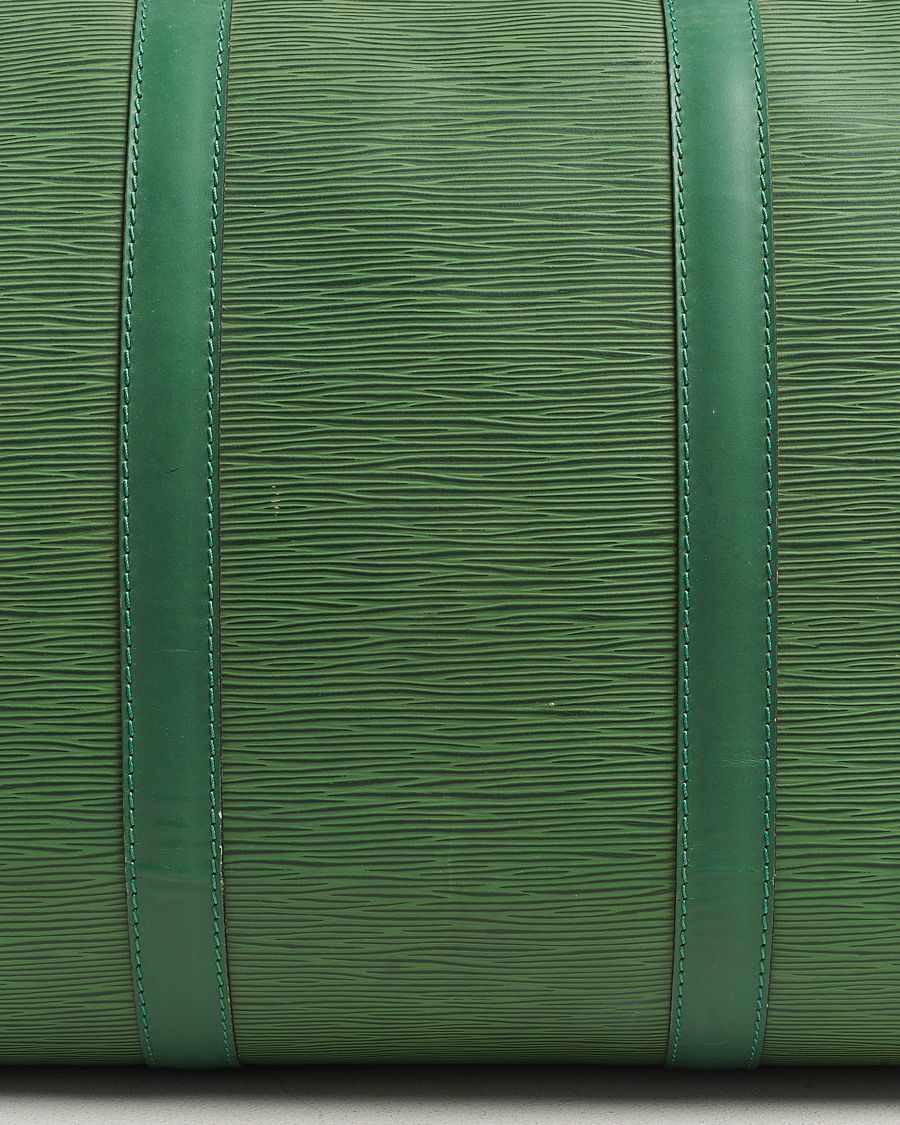 Mies | Louis Vuitton Pre-Owned Keepall 50 EPI Leather Bag Green | Louis Vuitton Pre-Owned | Keepall 50 EPI Leather Bag Green