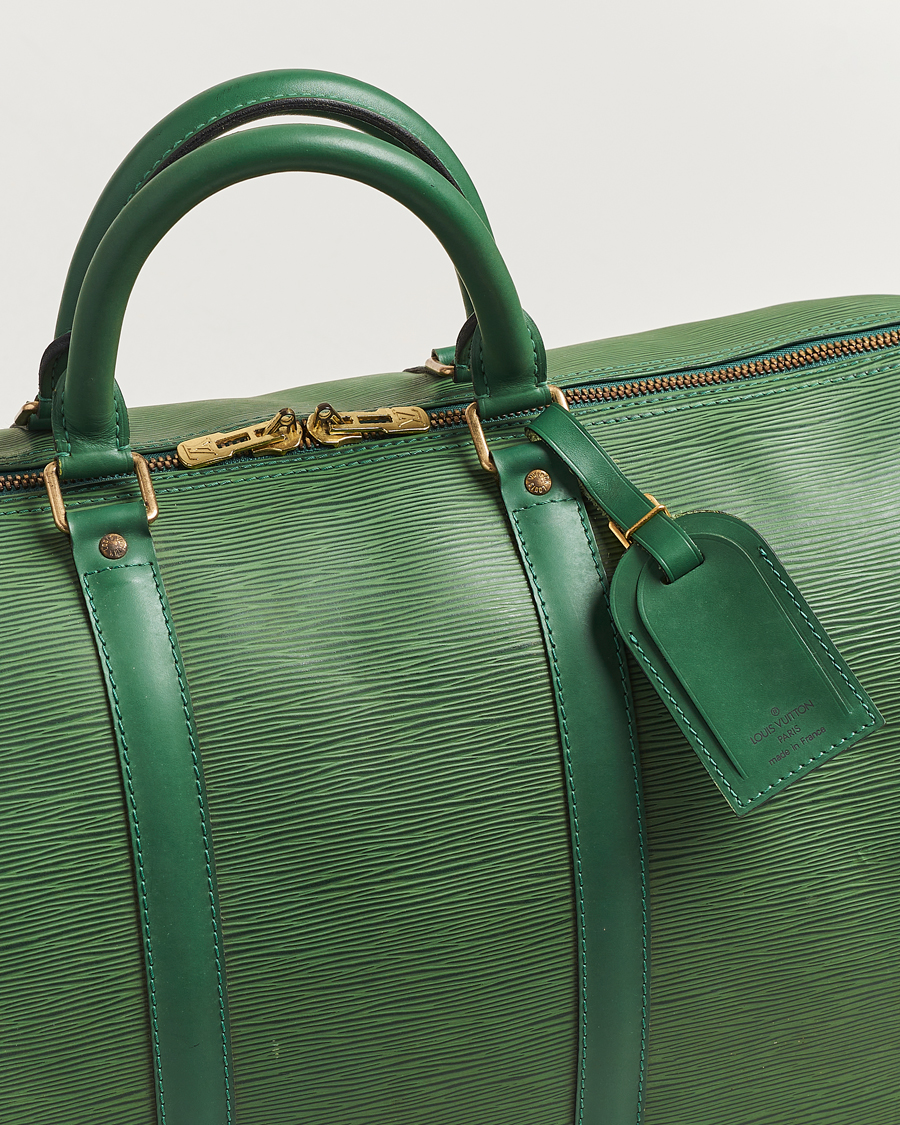 Mies | Louis Vuitton Pre-Owned Keepall 50 EPI Leather Bag Green | Louis Vuitton Pre-Owned | Keepall 50 EPI Leather Bag Green