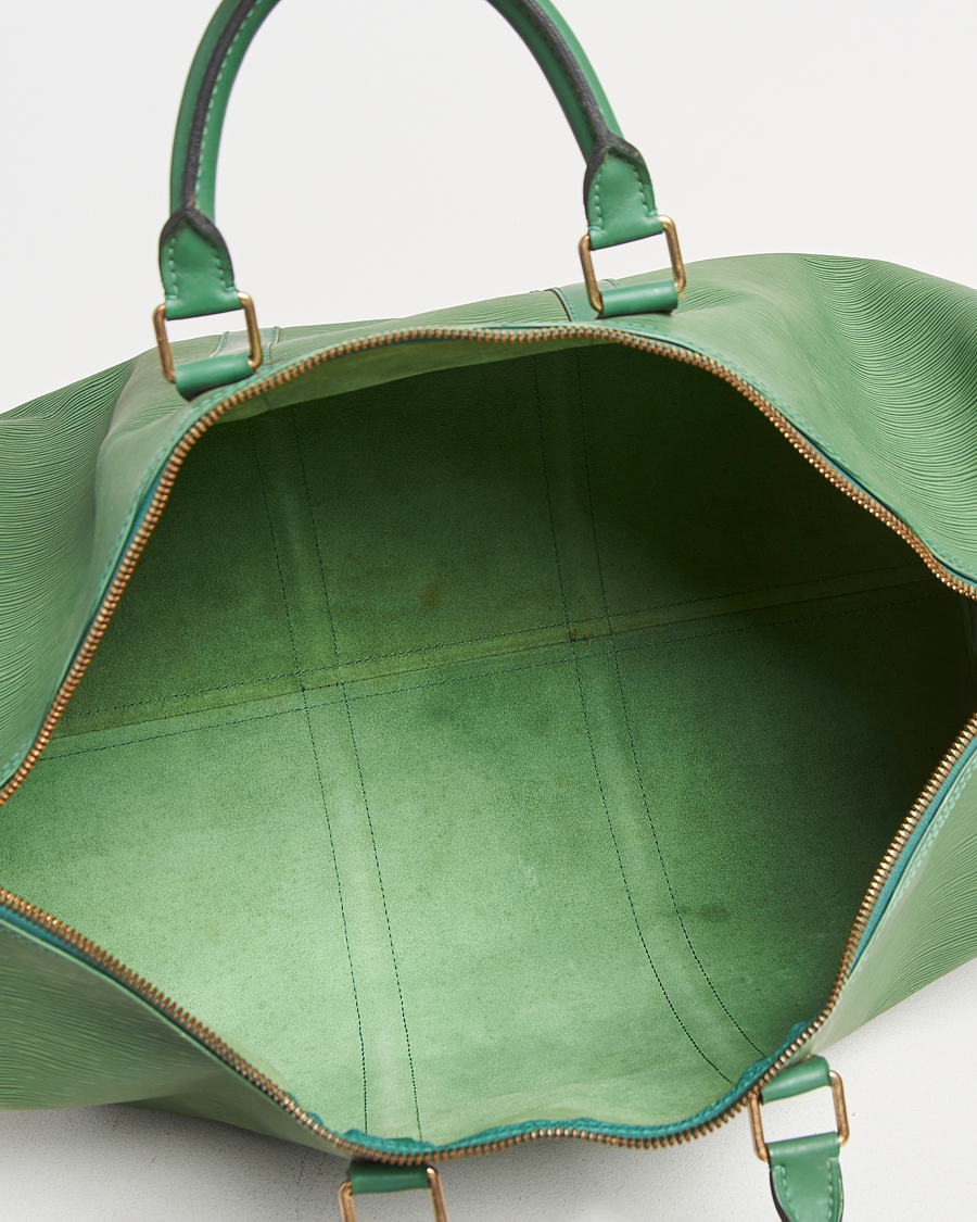 Mies | Louis Vuitton Pre-Owned Keepall 50 EPI Leather Bag Green | Louis Vuitton Pre-Owned | Keepall 50 EPI Leather Bag Green