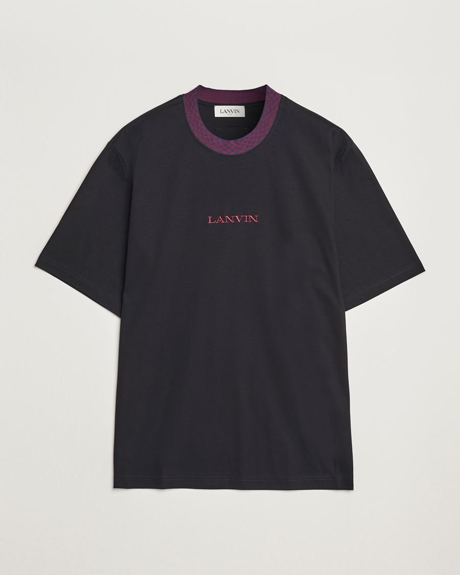 Mies | T-paidat | Lanvin | Curb Detail Logo T-Shirt Black