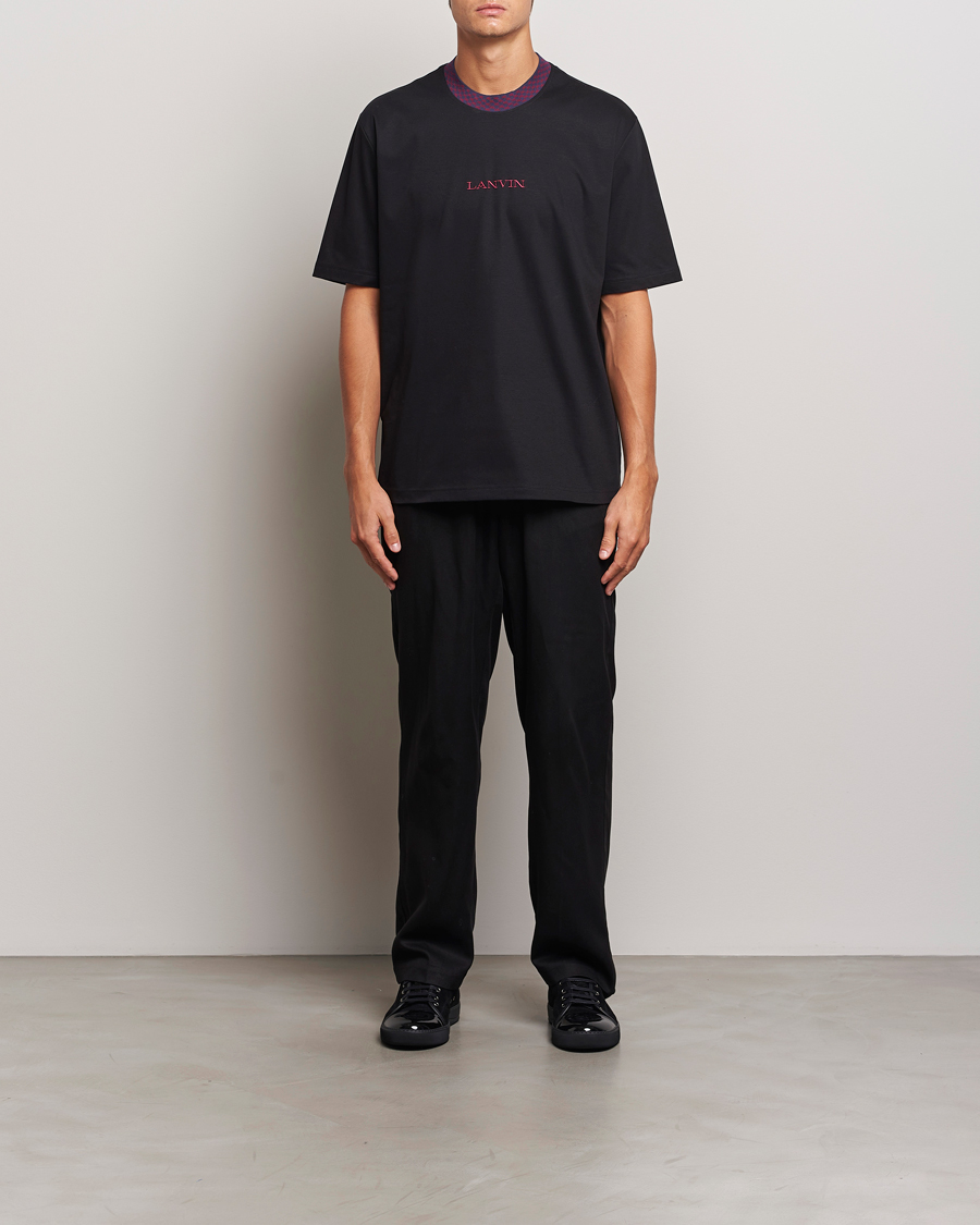 Mies | T-paidat | Lanvin | Curb Detail Logo T-Shirt Black