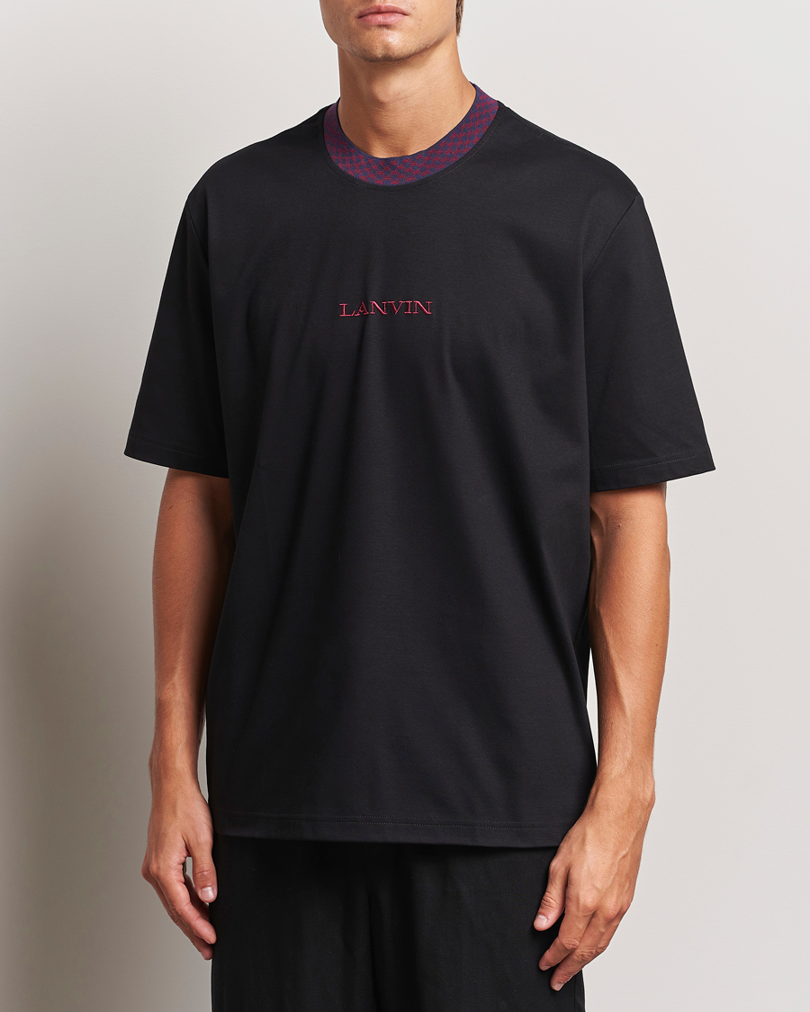 Mies | T-paidat | Lanvin | Curb Detail Logo T-Shirt Black