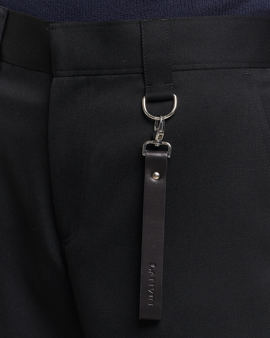 Mies | Housut | Lanvin | Casual Straight Wool Trousers Black