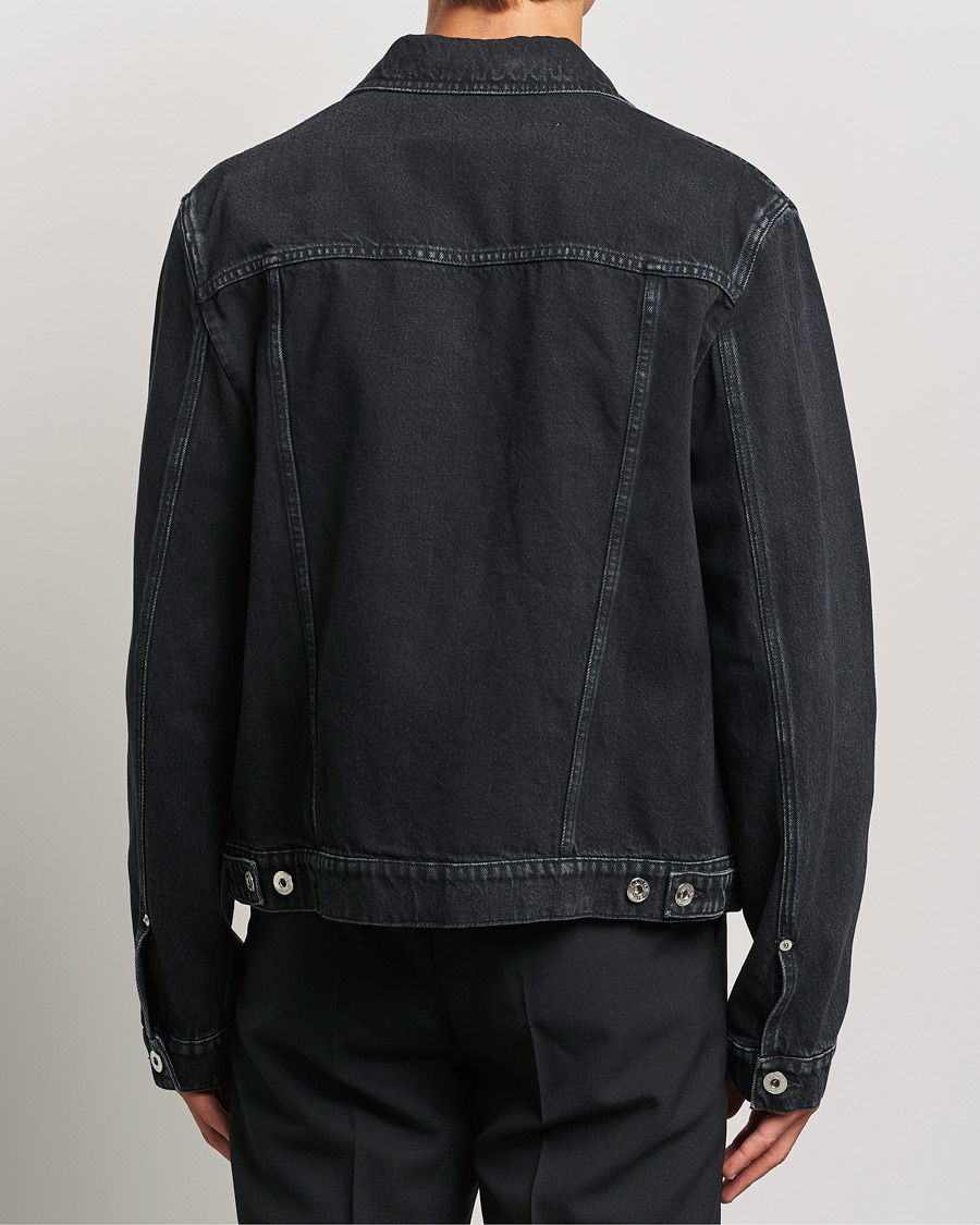 Mies | Takit | Lanvin | Leather Pocket Denim Jacket Black