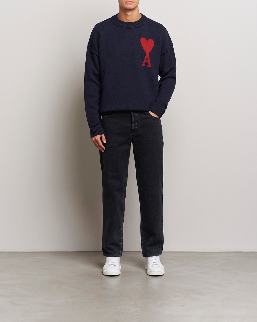 Mies | Farkut | Lanvin | Leather Pocket Denim Pants Black