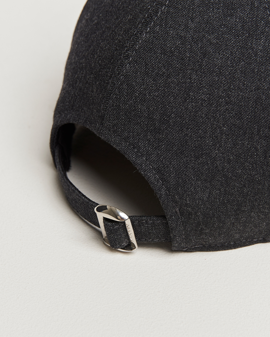Mies | Lanvin Flannel Baseball Cap Anthracite | Lanvin | Flannel Baseball Cap Anthracite