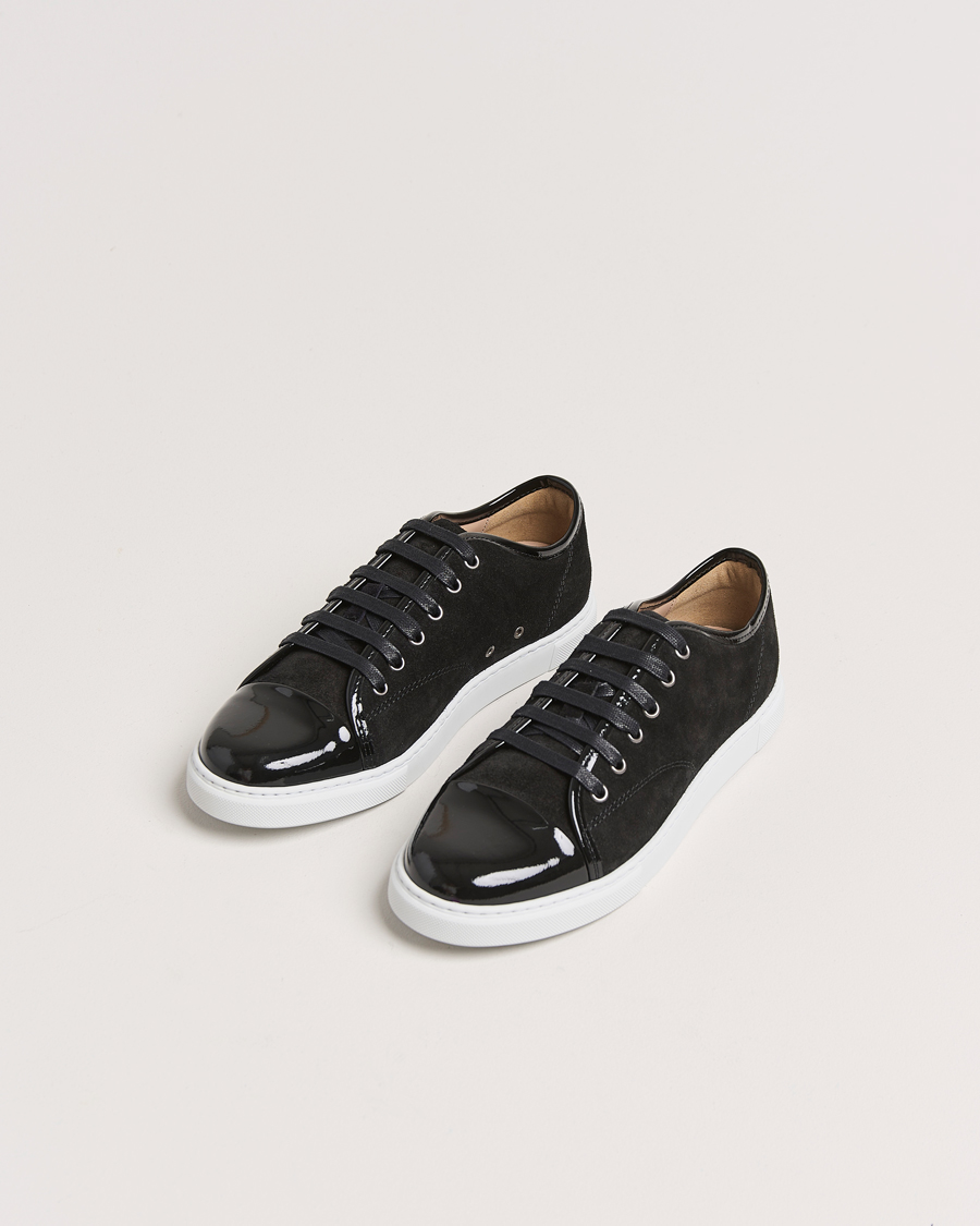 Mies | Lanvin Womens Patent Cap Toe Sneaker Black | Lanvin | Womens Patent Cap Toe Sneaker Black