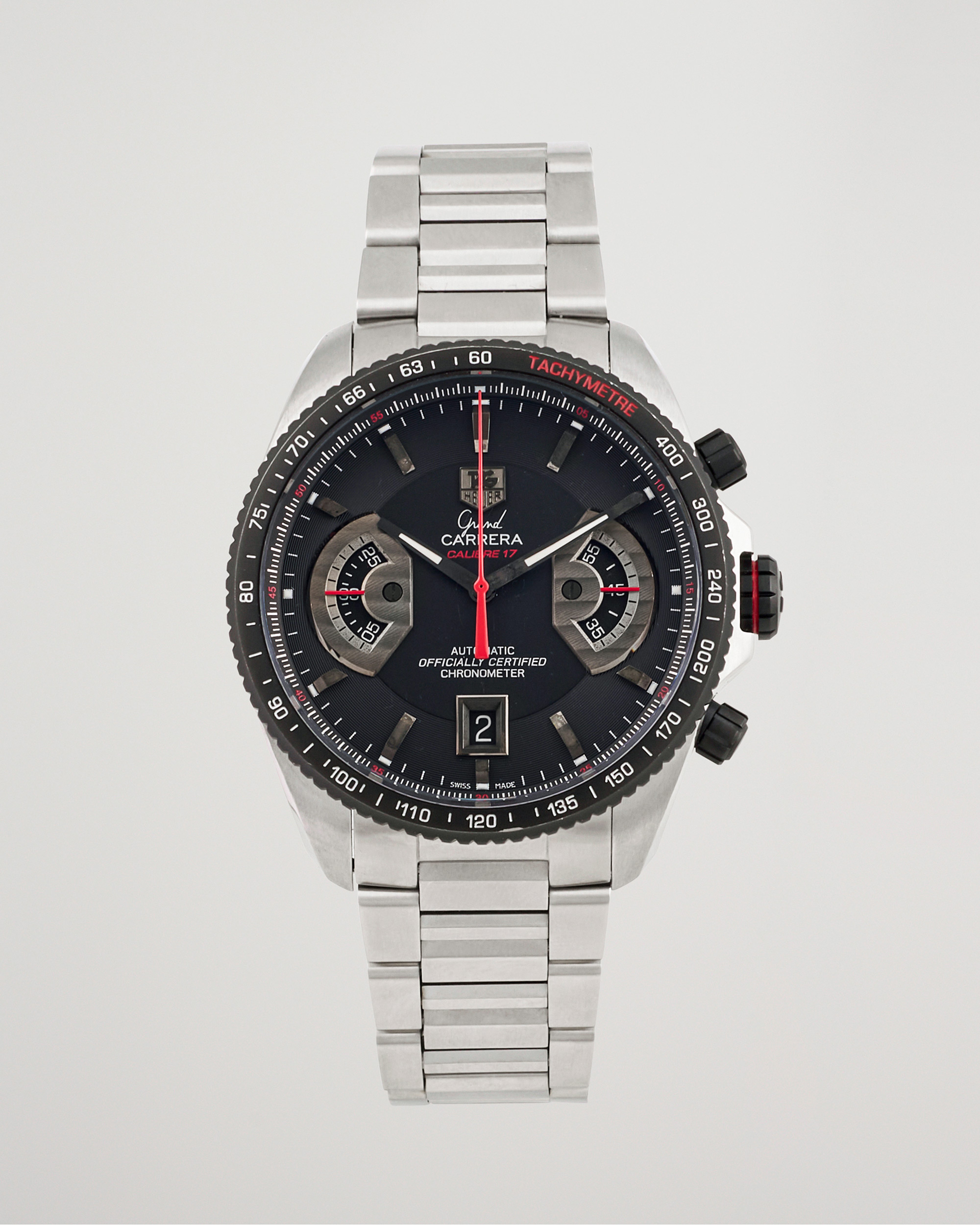 Mies | Tag Heuer Pre-Owned Grand Carrera Calibre 17 Ref. CAV511C Silver | Tag Heuer Pre-Owned | Grand Carrera Calibre 17 Ref. CAV511C Silver