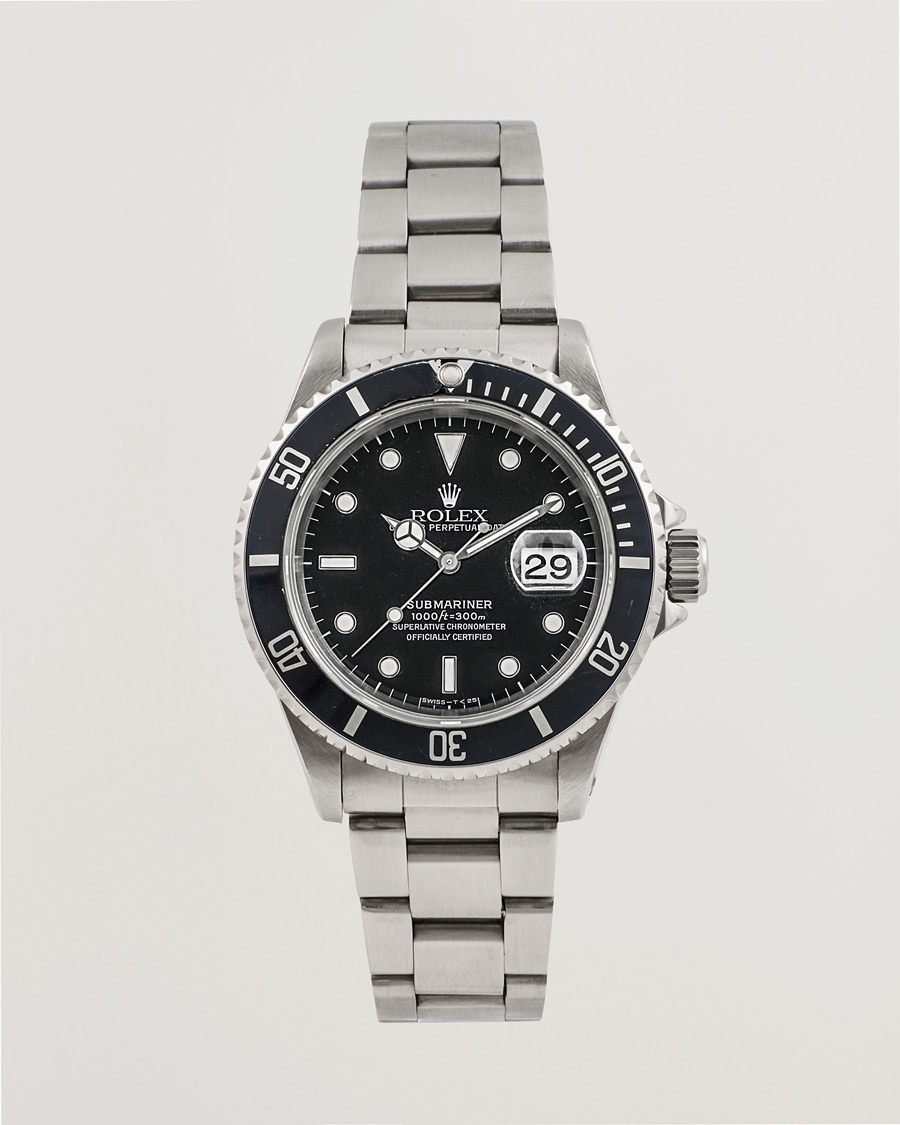 Mies | Rolex Pre-Owned Submariner 16610 Silver | Rolex Pre-Owned | Submariner 16610 Silver