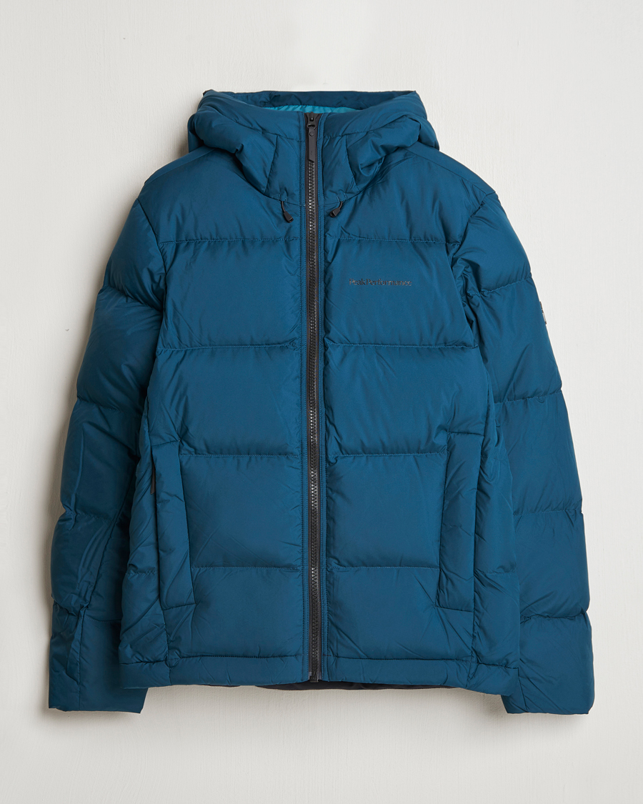 Mies | Takit | Peak Performance | Rivel Down Hooded Jacket Ininity Teel