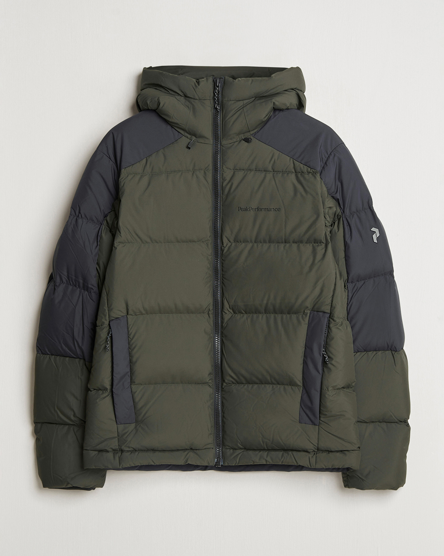 Mies | Takit | Peak Performance | Down Puffer Hood Jacket Olive Extreme