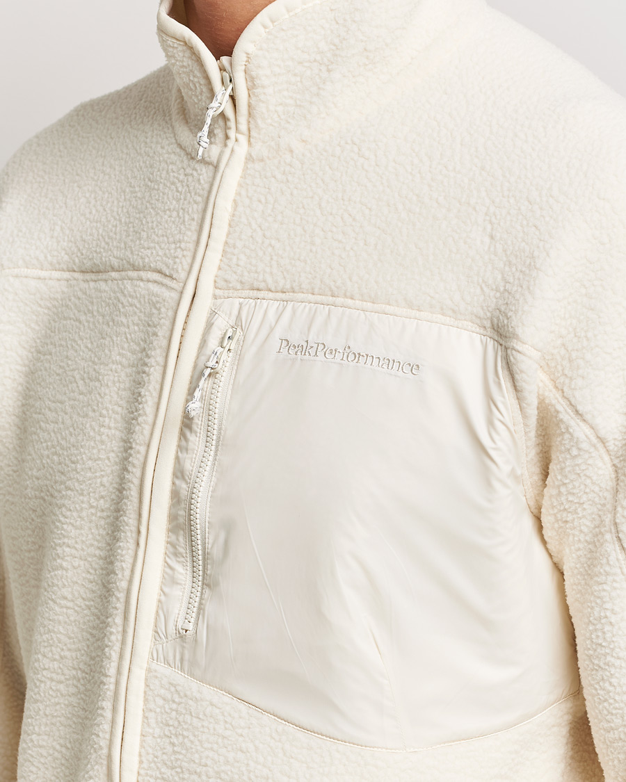 Mies | Puserot | Peak Performance | Pile Full Zip Vintage White