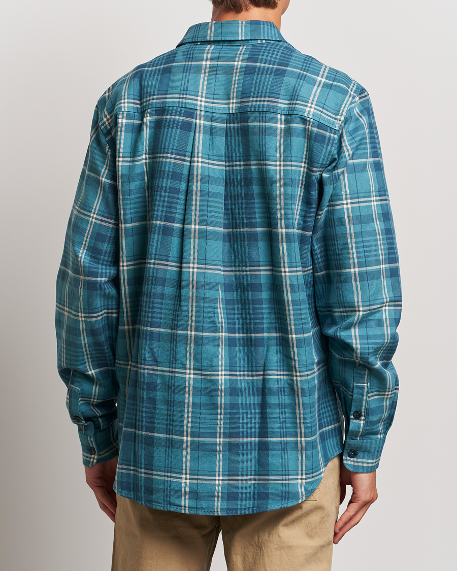 Mies | Kauluspaidat | Peak Performance | Heavy Flannel Cotton Shirt Checked Blue