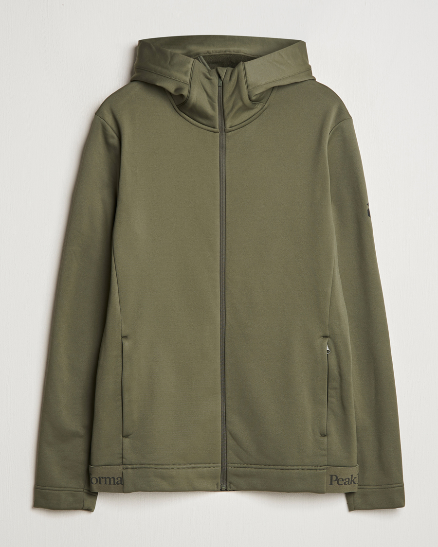 Mies | Puserot | Peak Performance | Rider Tech Zip Hood Pine Needle