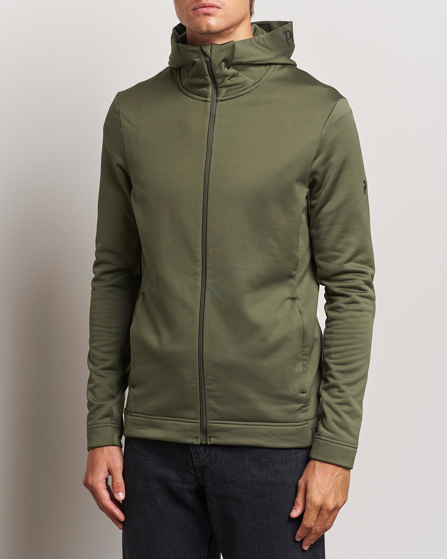 Mies | Puserot | Peak Performance | Rider Tech Zip Hood Pine Needle