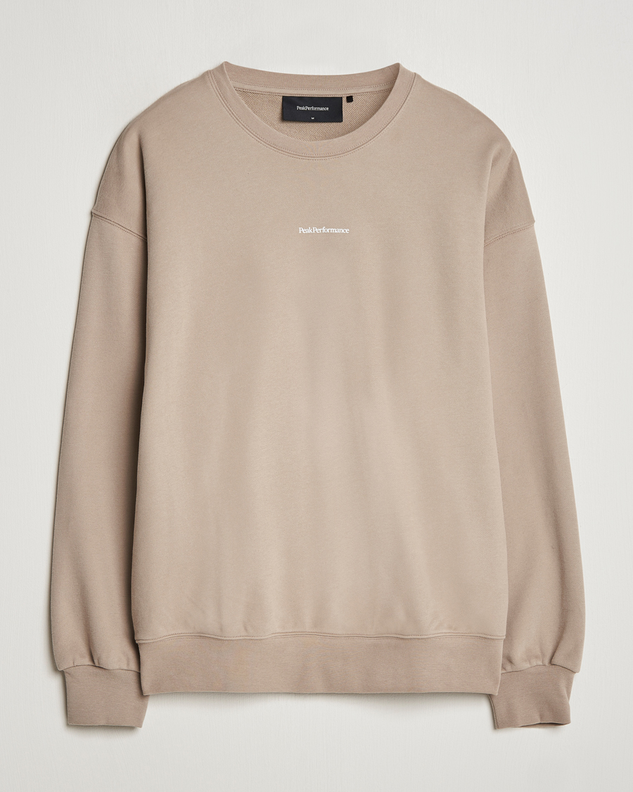 Mies | Puserot | Peak Performance | Original Terry Crew Sweatshirt Avid Beige