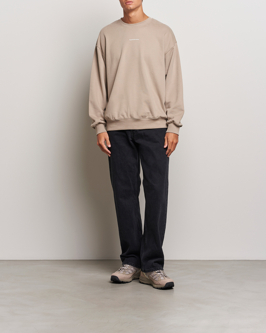 Mies | Puserot | Peak Performance | Original Terry Crew Sweatshirt Avid Beige