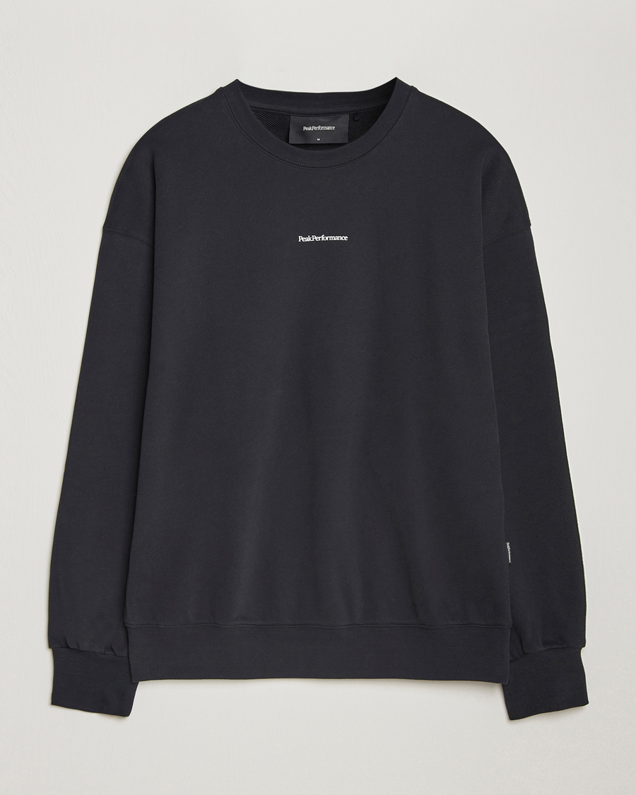 Mies | Puserot | Peak Performance | Original Terry Crew Sweatshirt Black