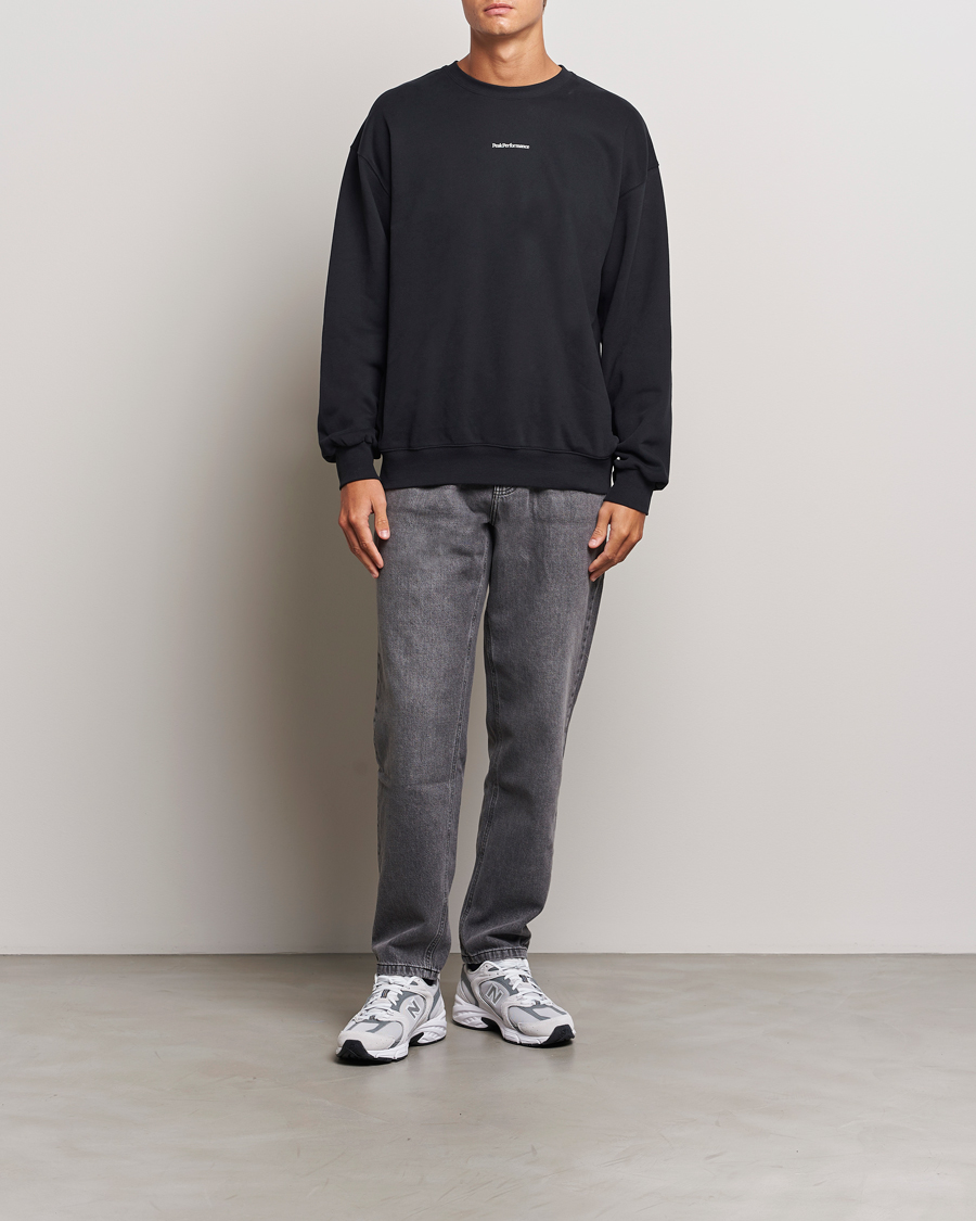 Mies | Puserot | Peak Performance | Original Terry Crew Sweatshirt Black