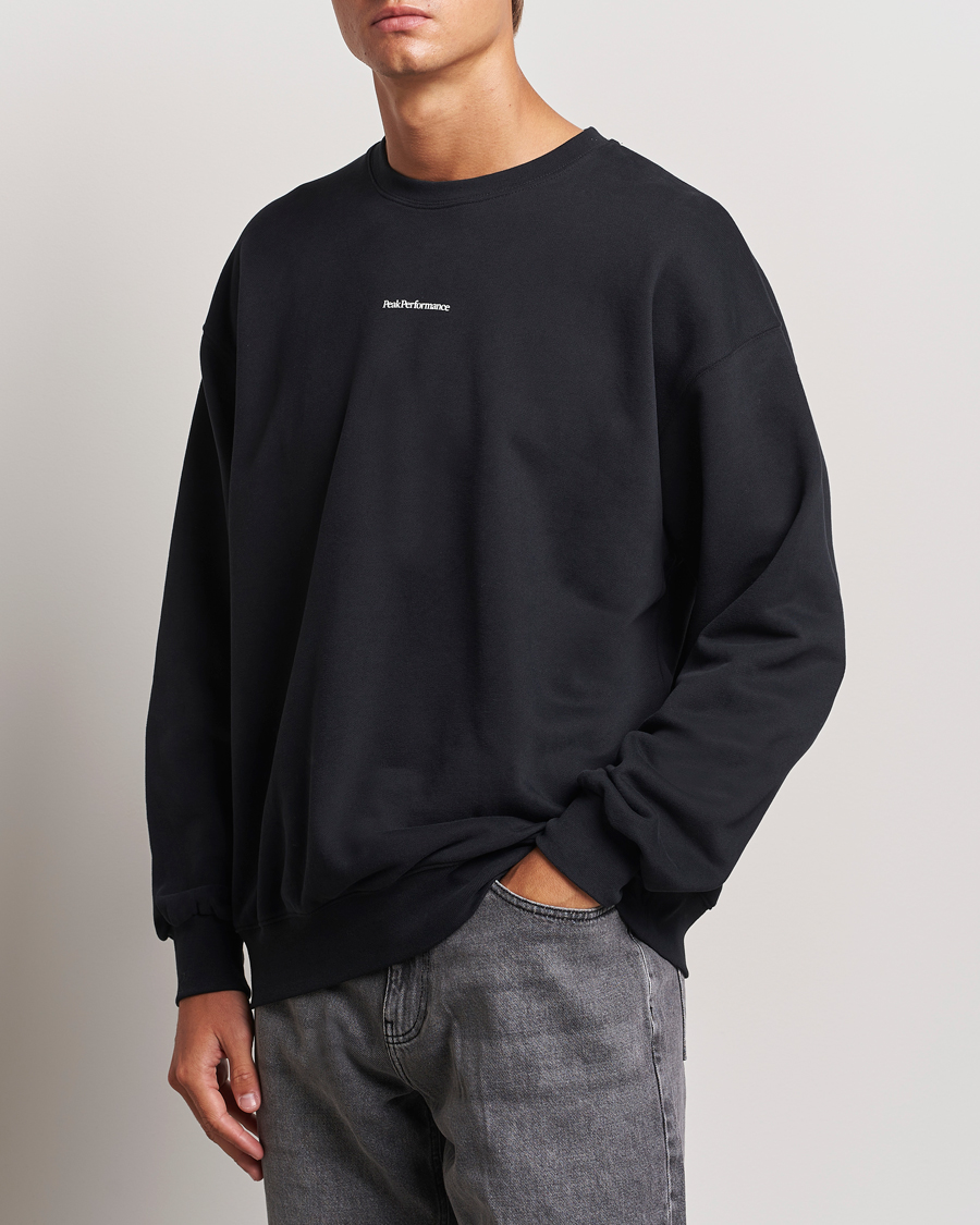 Mies | Puserot | Peak Performance | Original Terry Crew Sweatshirt Black