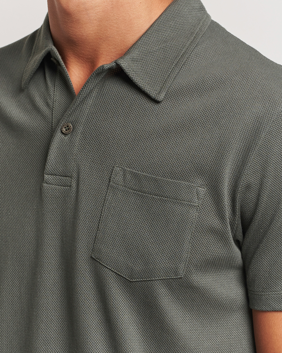 Mies | Pikeet | Sunspel | Riviera Polo Shirt Drill Green