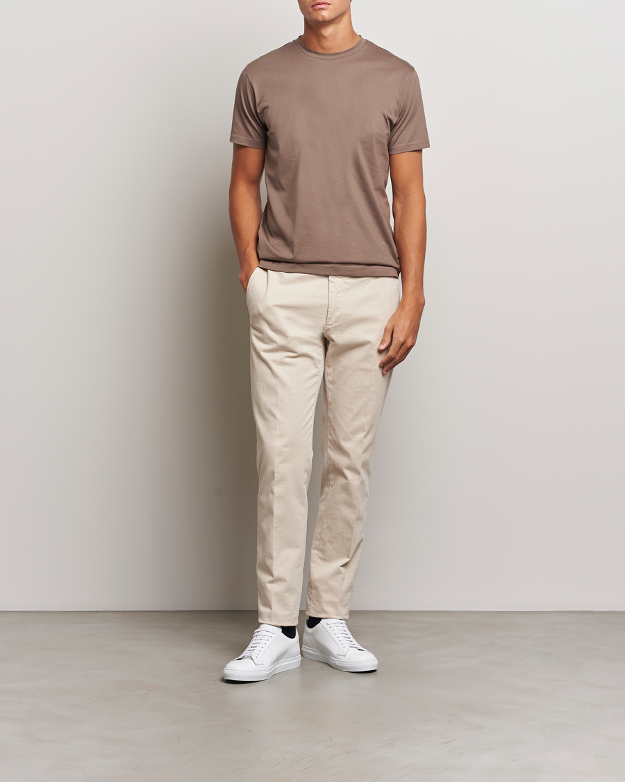Mies | T-paidat | Sunspel | Riviera Midweight T-Shirt Cedar