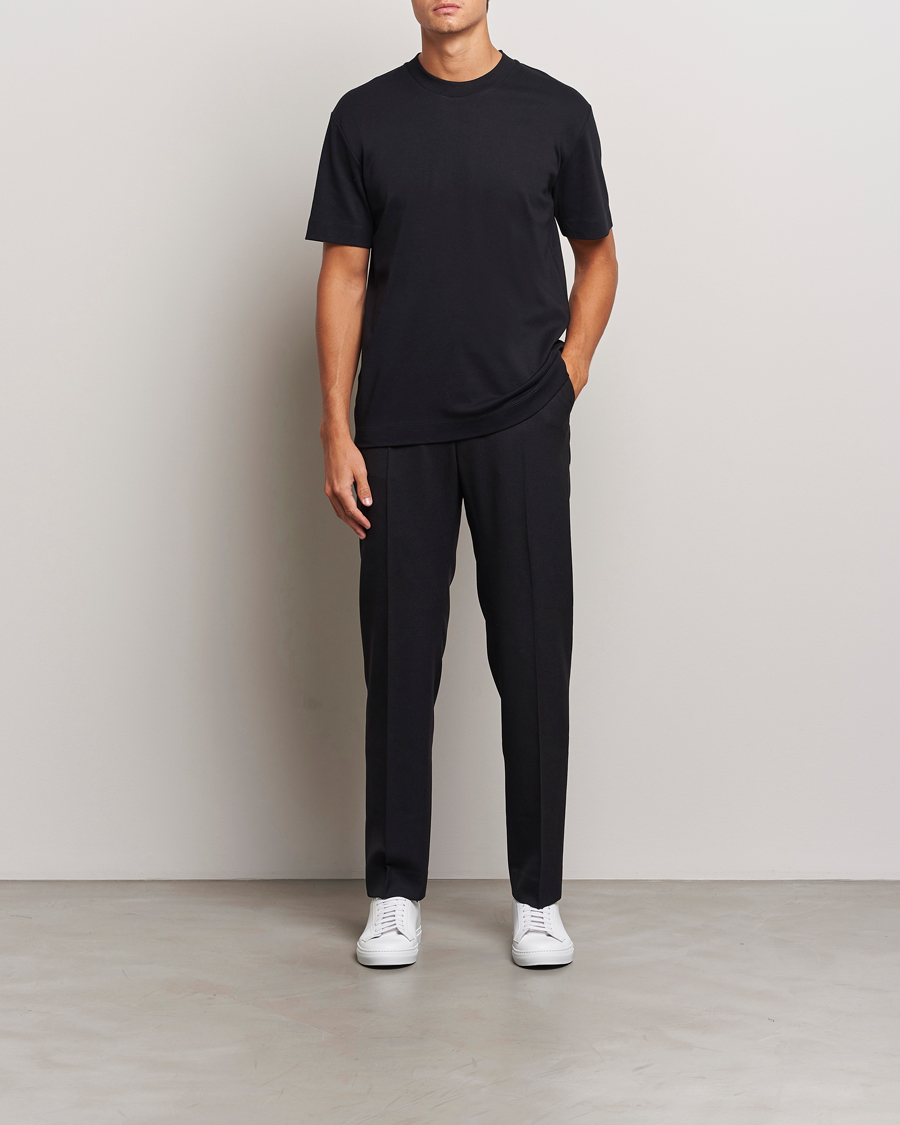 Mies | T-paidat | Sunspel | Heavy Weight Supima Cotton T-Shirt Black