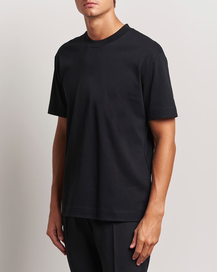 Mies | T-paidat | Sunspel | Heavy Weight Supima Cotton T-Shirt Black
