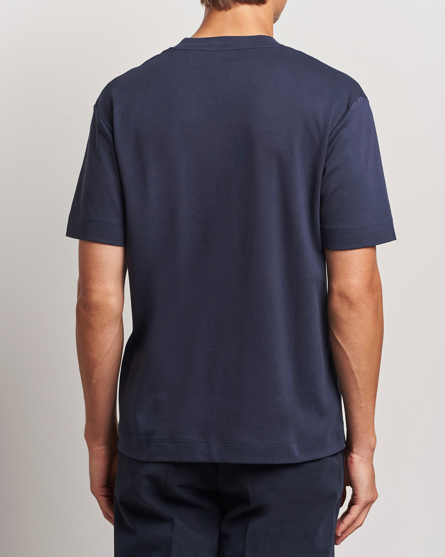 Mies | T-paidat | Sunspel | Heavy Weight Supima Cotton T-Shirt Navy