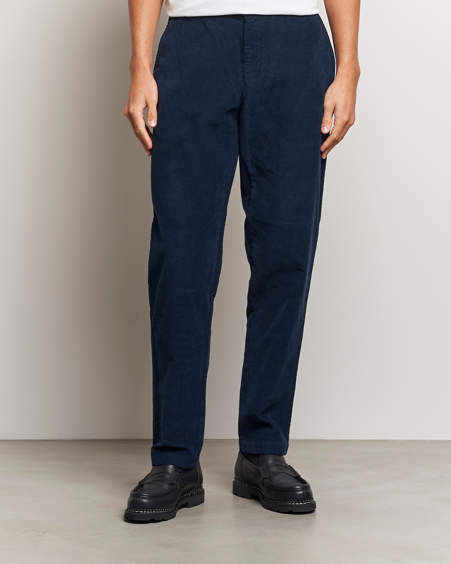 Mies | Housut | Sunspel | Corduroy Chore Trousers Navy