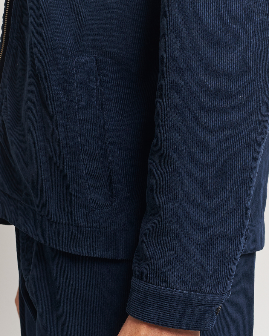 Mies | Takit | Sunspel | Corduroy Harrington Jacket Navy