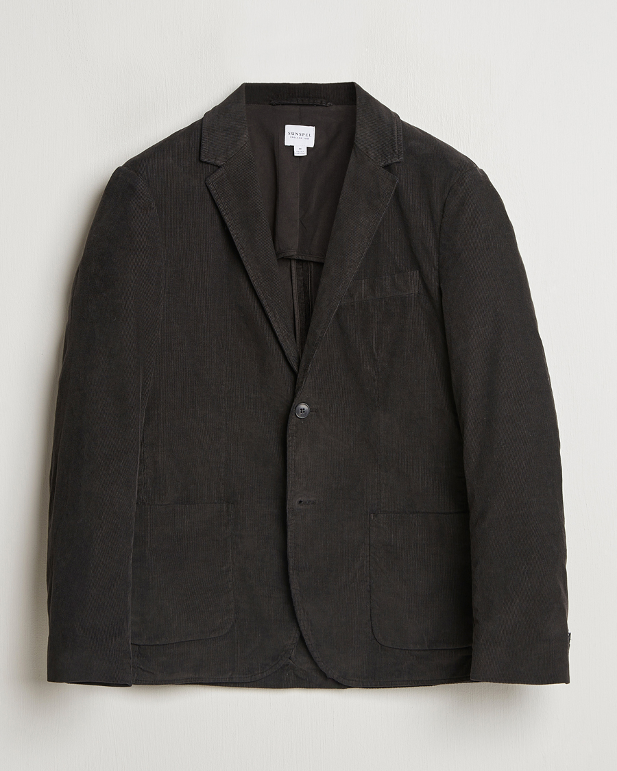 Mies | Pikkutakit | Sunspel | Relaxed Corduroy Blazer Coffee