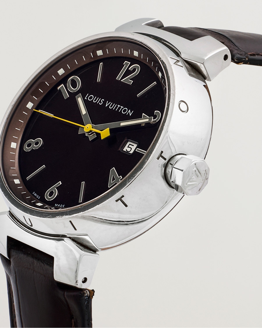 Mies | Louis Vuitton Pre-Owned Tambour Q1111 Silver | Louis Vuitton Pre-Owned | Tambour Q1111 Silver