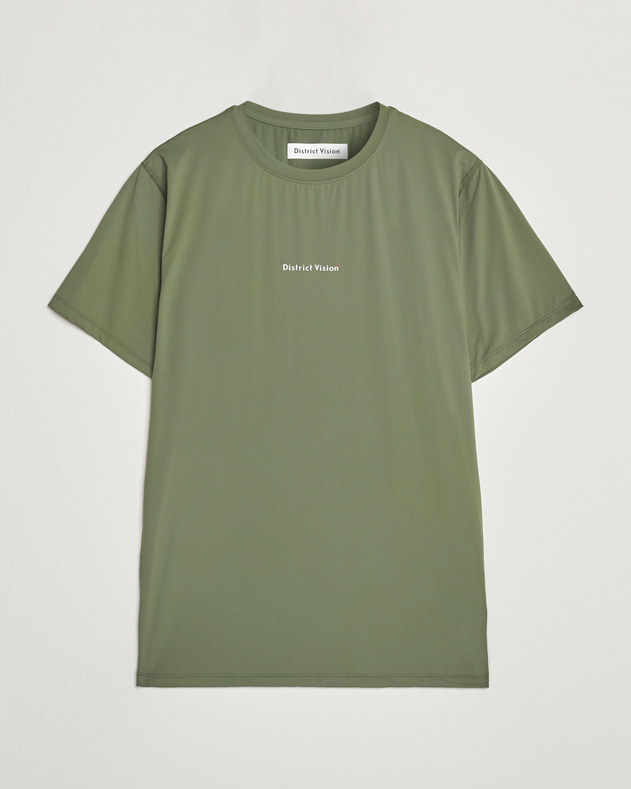 Mies | T-paidat | District Vision | Ultralight Aloe Short Sleeve Sage