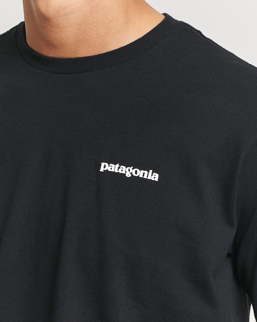 Mies | T-paidat | Patagonia | P-6 Logo Responsibili LS T-Shirt Black