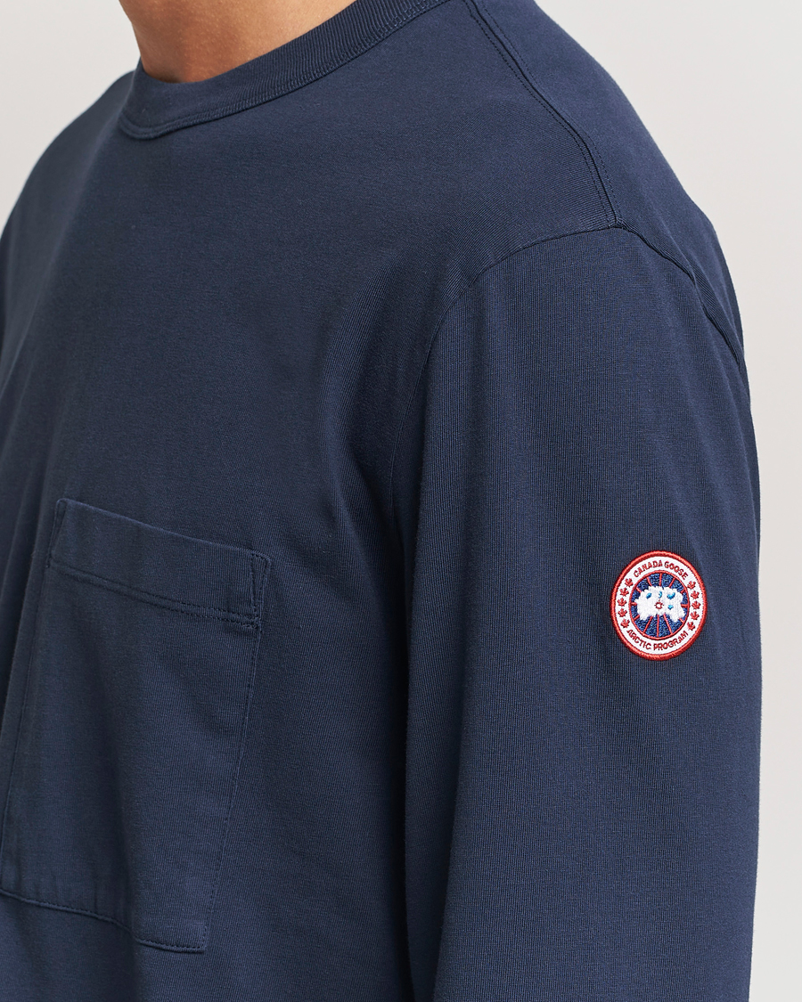 Mies | T-paidat | Canada Goose | Gladstone Long Sleeve T-Shirt Atlantic Navy