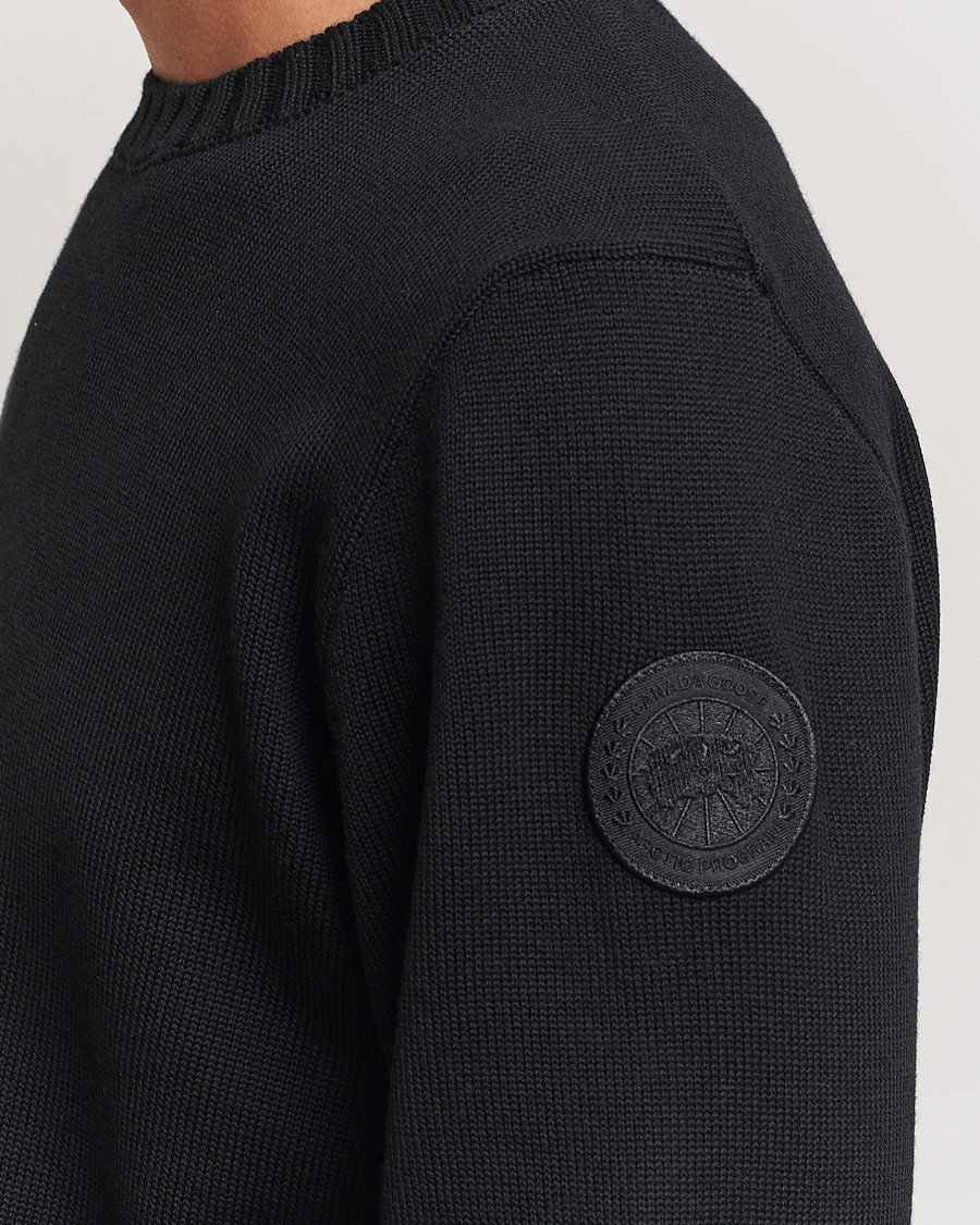 Mies | Puserot | Canada Goose Black Label | Canada Goose Rosseau Crew Neck Black