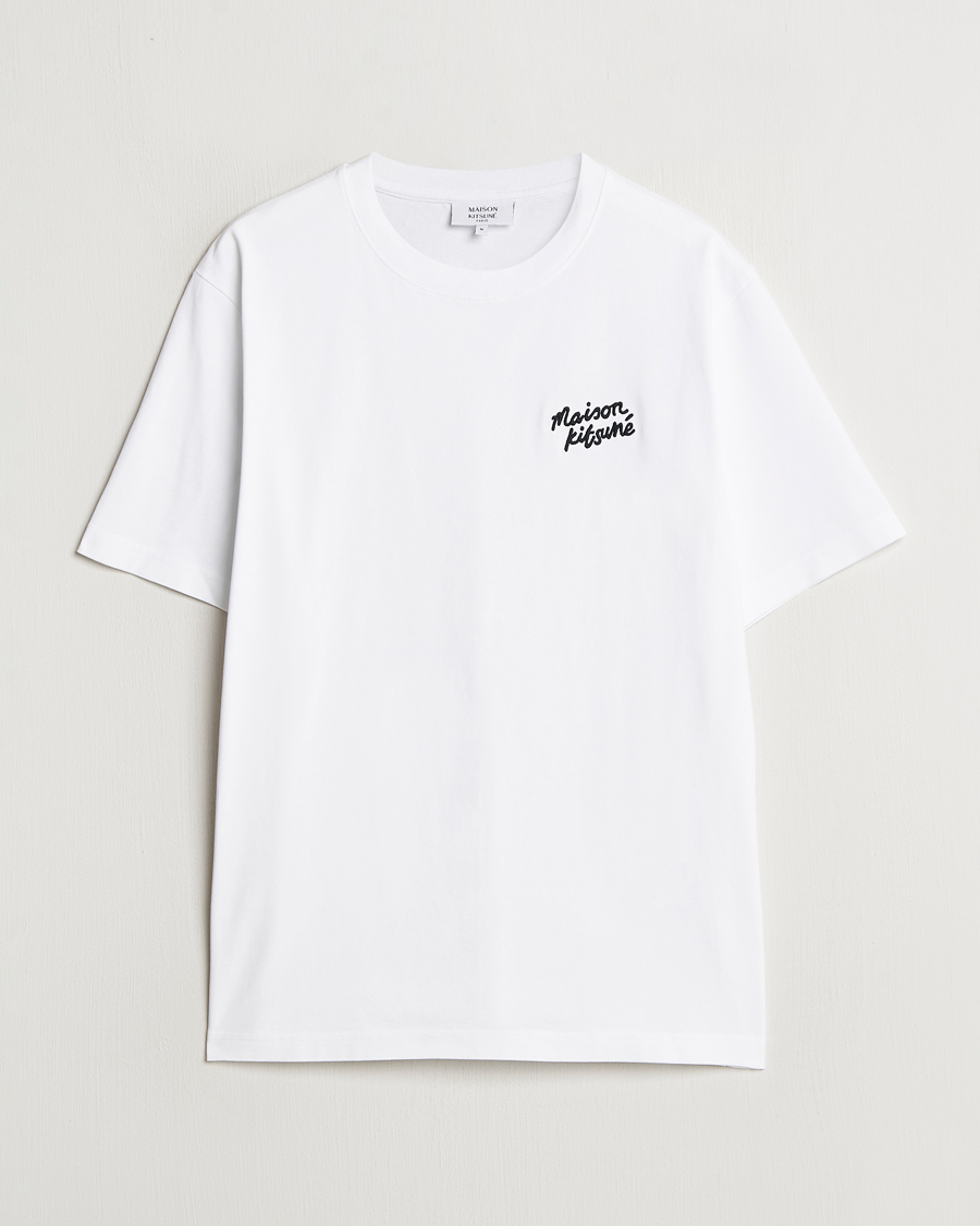 Mies | T-paidat | Maison Kitsuné | Mini Handwriting T-shirt White