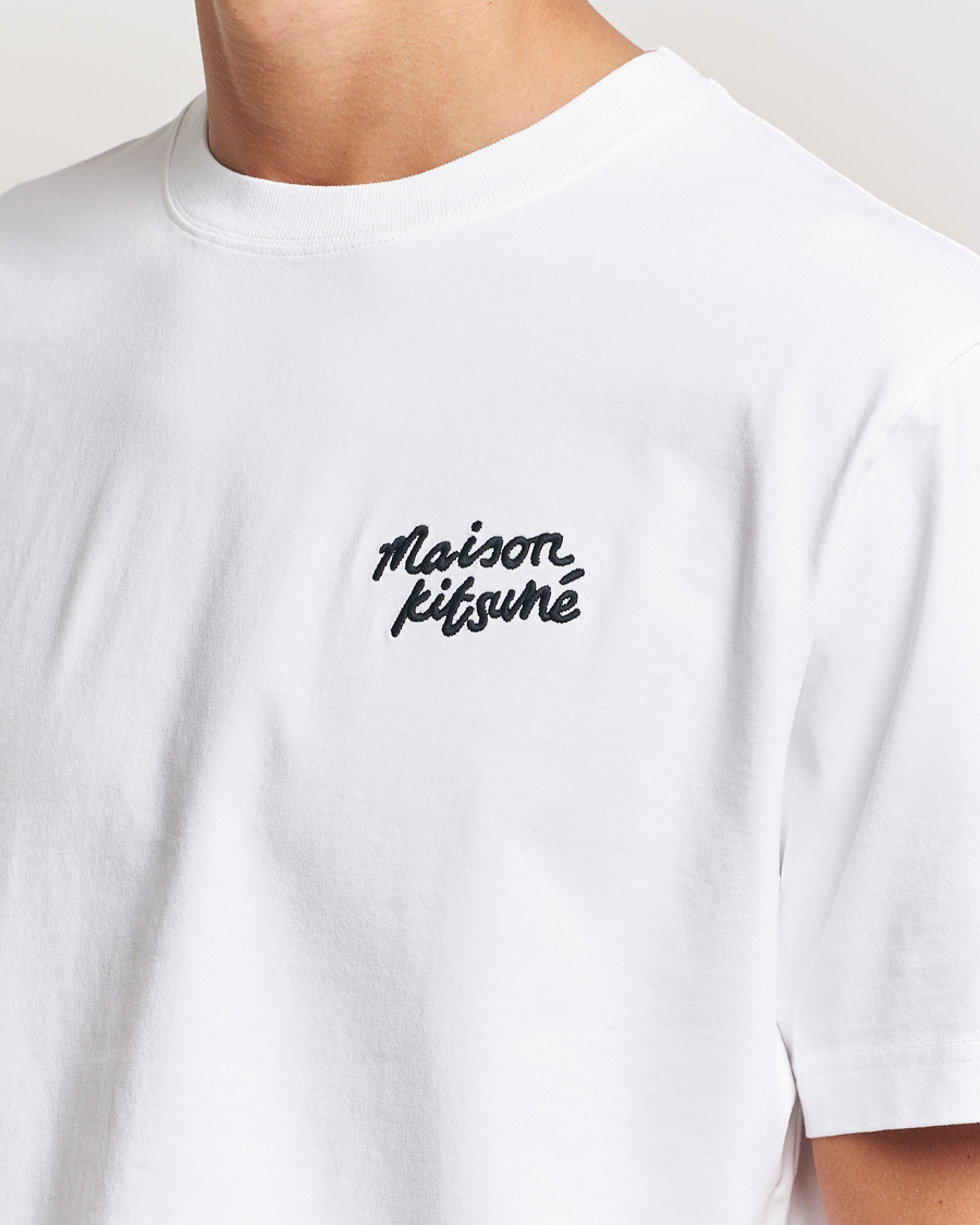 Mies | T-paidat | Maison Kitsuné | Mini Handwriting T-shirt White
