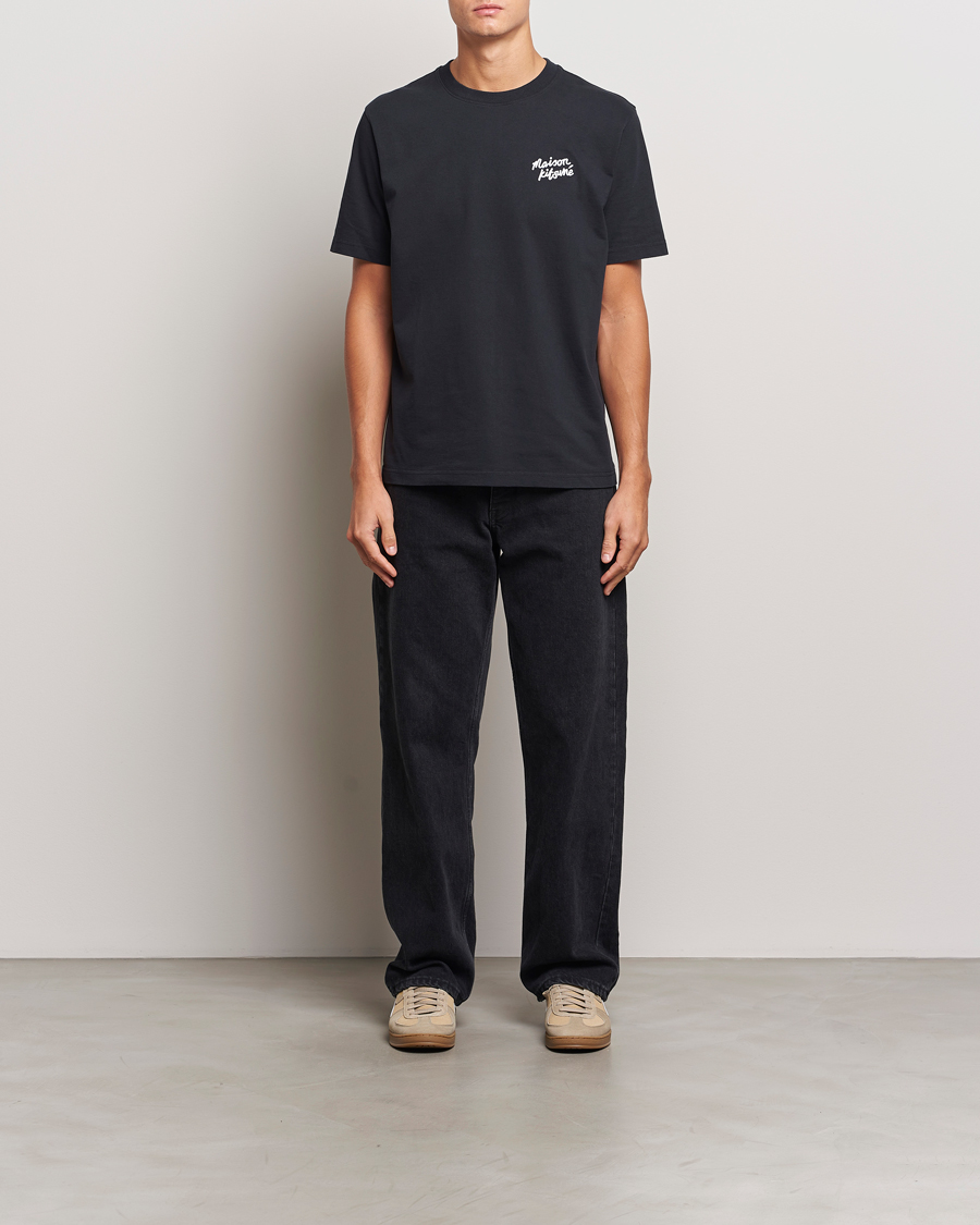 Mies | T-paidat | Maison Kitsuné | Mini Handwriting T-shirt Black